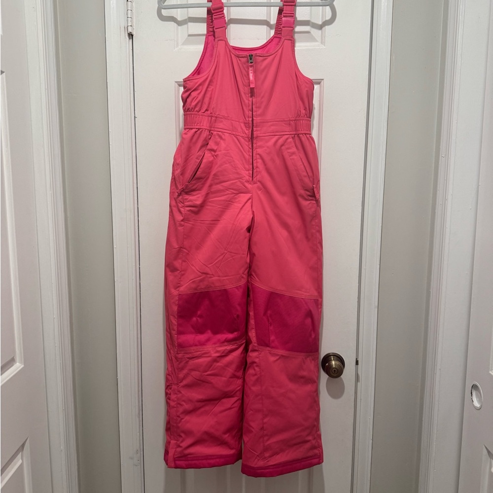 L.L. Bean Pink Kids Overalls Snowpants